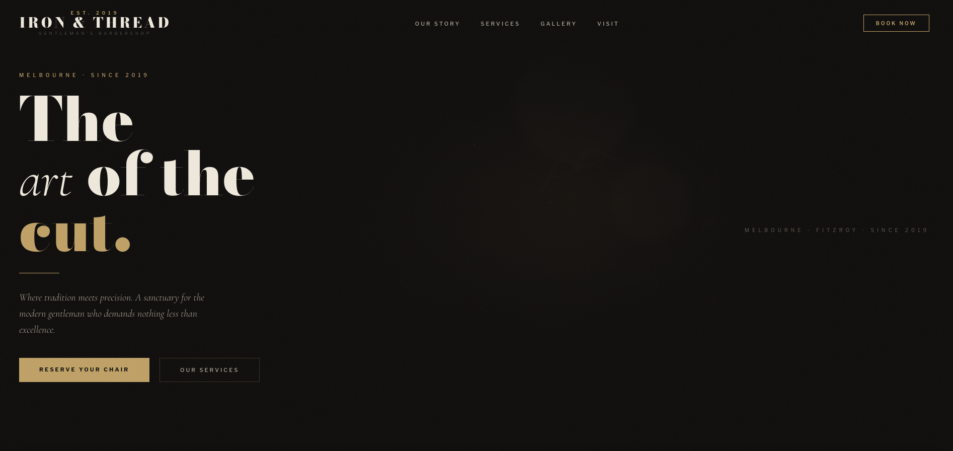 Iron & Thread — Barbershop Website & CRM Dashboard